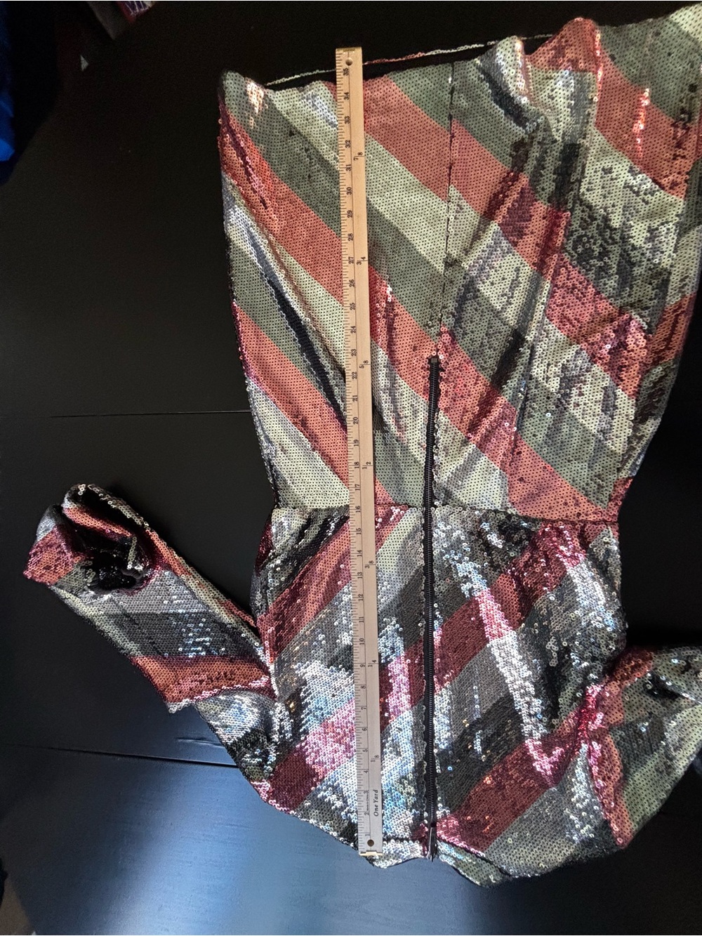 NEW Ted Baker London Jocasta stripe sequin mini cocktail dress Sz 2 (US 6) - Picture 15 of 16
